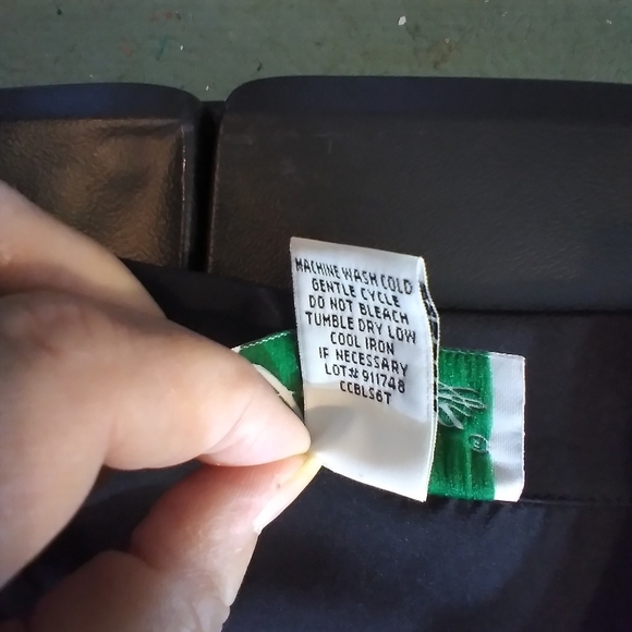 Joanna Womens Black Embroidered Women's Top Size 3X Office Vacation Workwear - Picture 5 of 8